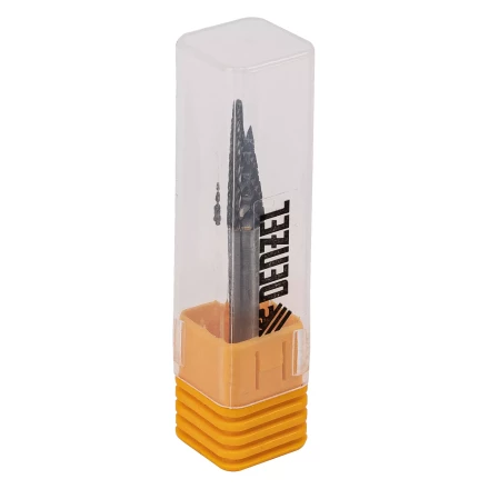 Борфреза по металлу твердосплавная Denzel, коническая закругленная, тип-L, 8 мм, 72067 купить в Ханты-Мансийске