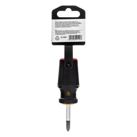 Отвертка, PH2х38 мм, S2, 3к рукоятка Denzel 121867 купить в Ханты-Мансийске
