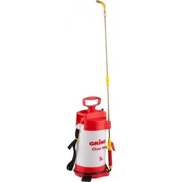 Опрыскиватель GRINDA садовый "Clever Spray",5 л, с латунным  телескоп. удлинителем и упорами для ног 8-425155_z01 купить в Ханты-Мансийске