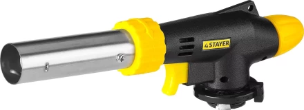 Газовая горелка &quot;ProTerm&quot; на баллон, STAYER &quot;PROFESSIONAL&quot; 55580, с пьезоподжигом, регулировка пламени, цанговое соединение, 1300С 55580 купить в Ханты-Мансийске