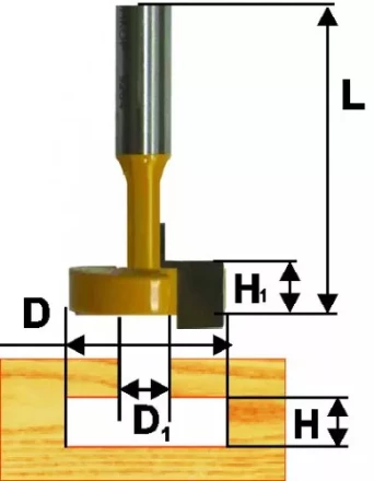 Фреза паз. конструкционная ф95мм Т-обр хв. 8мм 46100 купить в Ханты-Мансийске