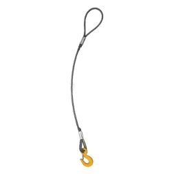 Строп канатный одноветвевой 1СК 1 т L=6.5 м с кч din 1.5 т канат din опрессовка