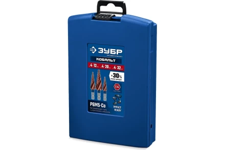 ЗУБР КОБАЛЬТ 3 шт, 4-32мм, винтовая проточка, набор ступенчатых сверл, ПРОФЕССИОНАЛ (29674-4-32-H3) купить в Ханты-Мансийске