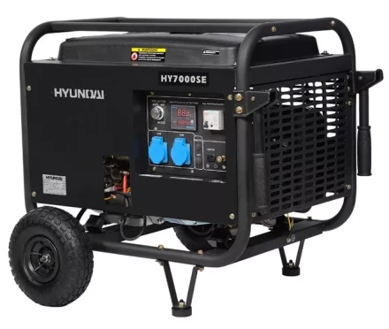 Бензогенератор Hyundai HY 7000SE + колеса купить в Ханты-Мансийске