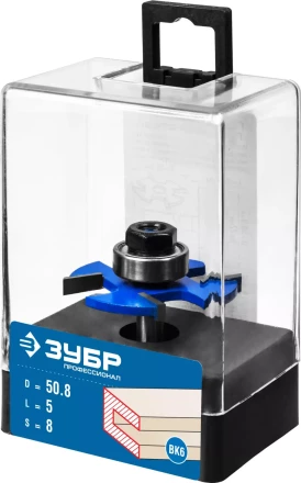 ЗУБР 50.8 x 5 мм, хвостовик 8 мм, фреза горизонтально-пазовая, Профессионал (28757-50.8-5) купить в Ханты-Мансийске
