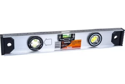 Уровень алюминиевый «Рельс» 400мм 3 глазка фрезерованный Вихрь 900/73/11/4/13