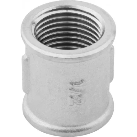 Муфта ЗУБР &quot;ЭКСПЕРТ&quot;, никелированная латунь, 1/2&quot; 51291-1/2 купить в Ханты-Мансийске