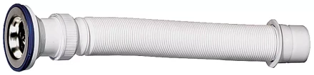 Сифон ЗУБР "ЭКСПЕРТ" гофрированный для моек и раковин, выпуск - нержавеющая чашка, 1,2м 51833-12 купить в Ханты-Мансийске