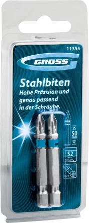 Набор бит РН2х50, сталь S2, 2шт GROSS 11357 купить в Ханты-Мансийске