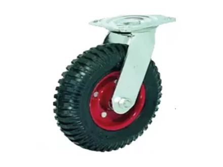 Колесо литое резиновое 200 мм PS200 с протектором и кронштейном 1031468 купить в Ханты-Мансийске