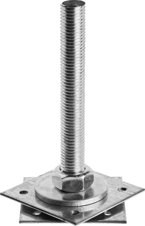 Анкер ЗУБР &quot;МАСТЕР&quot; регулируемый по высоте, 100х200х100мм, М24, 1шт 310265-100-24 купить в Ханты-Мансийске