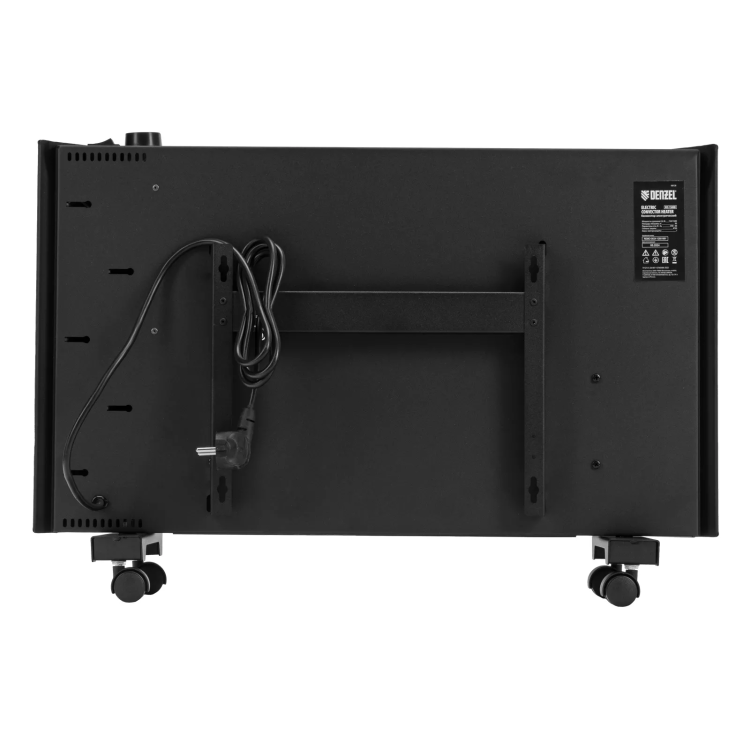 Конвектор электрический Denzel XCE-1500 B, 230 В, 1500 Вт, X-образный нагреватель черный 98128 купить в Ханты-Мансийске