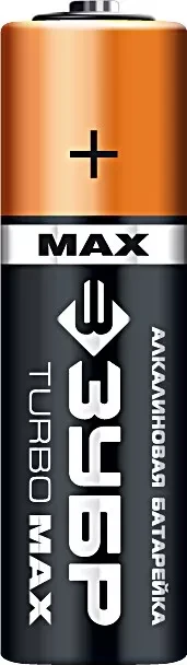 Батарейка ЗУБР "TURBO MAX" щелочная (алкалиновая), тип AA, 1,5В, 4шт на карточке 59206-4C купить в Ханты-Мансийске