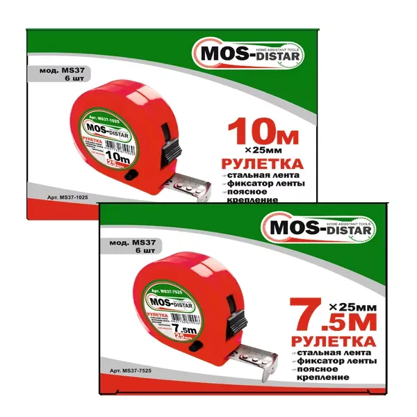 Рулетка измерительная MOS-DISTAR MS37-7525 купить в Ханты-Мансийске