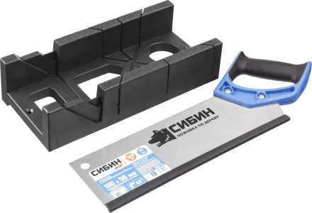 Ножовка СИБИН с двухкомпонентной рукояткой, стусло для заготовок 100х50мм, 300мм 15385-35 купить в Ханты-Мансийске