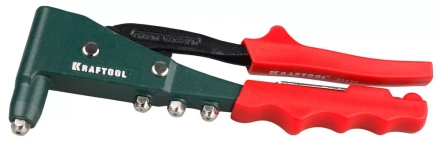 Заклепочник с функц. удержание заклёпки, KRAFTOOL &quot;FX-9&quot; 31177, d=2,4-4,8 мм из нерж стали Al, стали, литой корпус, кован рукоятка 31177 купить в Ханты-Мансийске