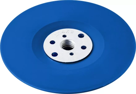 Тарелка опорная ЗУБР &quot;ПРОФЕССИОНАЛ&quot; пластиковая для УШМ под круг фибровый, М14, d=150мм 35775-150 купить в Ханты-Мансийске