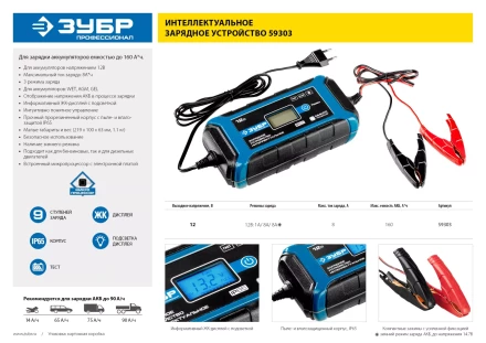 Зарядные устройства 8 А серия ПРОФЕССИОНАЛ купить в Ханты-Мансийске