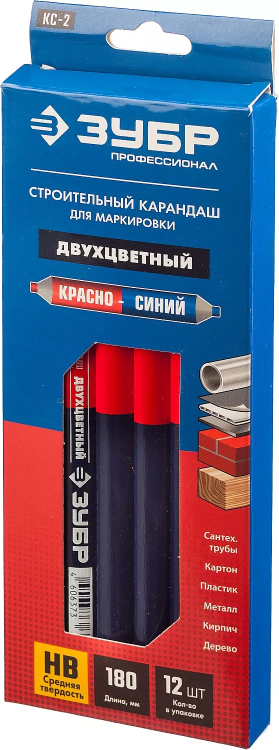 Карандаш разметочный двухцветный серия ПРОФЕССИОНАЛ купить в Ханты-Мансийске