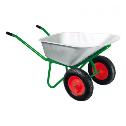 Тачка садово-строительная двухколесная усиленная грузоподъемность 320 кг объем 100 л Kronwerk 689235 купить в Ханты-Мансийске