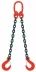 Строп цепной двухветвевой 2СЦ 11.2 т L=7.25м 8 кл на концах захваты 3Т6 купить в Ханты-Мансийске
