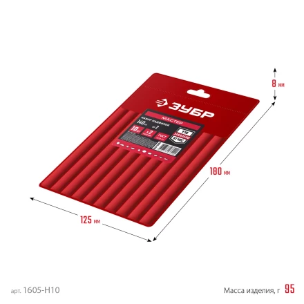 ЗУБР 10 шт, 140 мм, набор надфилей в чехле (1605-H10) купить в Ханты-Мансийске