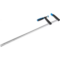 Струбцина ЗУБР "ПРОФЕССИОНАЛ", тип "F", двухкомпонентная ручка, стальная закаленная рейка, 120х800мм 32155-120-800