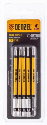 Бита T20x100 мм, 5 шт. Denzel 7711330 купить в Ханты-Мансийске