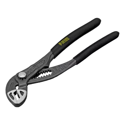 Клещи переставные Denzel 17905, кнопочный механизм, обливные рукоятки, 180 мм купить в Ханты-Мансийске