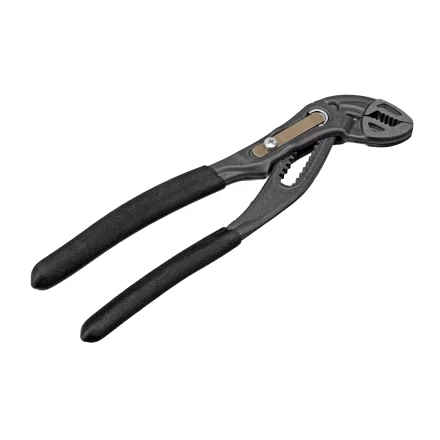 Клещи переставные Denzel 17905, кнопочный механизм, обливные рукоятки, 180 мм купить в Ханты-Мансийске