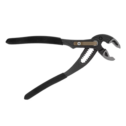 Клещи переставные Denzel 17905, кнопочный механизм, обливные рукоятки, 180 мм купить в Ханты-Мансийске