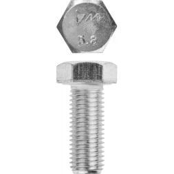 Болт ЗУБР "МАСТЕР" с шестигранной головкой, ГОСТ 7798-70, класс прочности 5.8, оцинкованный, M16x40мм, 5кг 303080-16-040