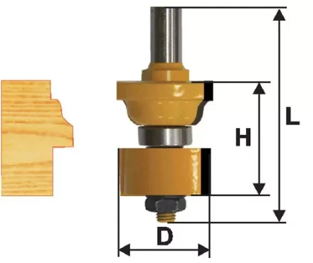 Фреза комбинированная универсальная Ф348Х445 мм хвостовик 12 мм 46507 купить в Ханты-Мансийске