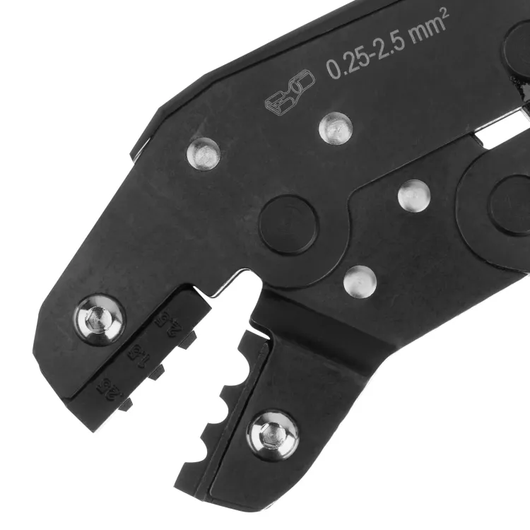 Клещи для обжима неизолированных наконечников НК и НВ, разъемов РП, 0,25 - 2,5 мм2 Denzel 17745 купить в Ханты-Мансийске