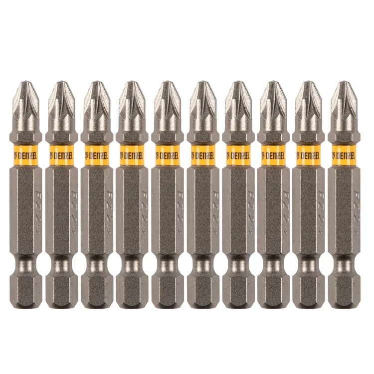 Бита PZ2х50, сталь S2, шестигранный профиль, 10 шт. Е 6,3 Denzel 11656 купить в Ханты-Мансийске