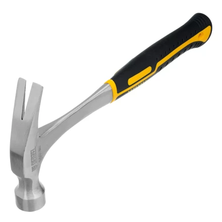 Молоток-гвоздодер 560 г Denzel 10424, цельнометаллический, двухкомпонентная рукоятка купить в Ханты-Мансийске