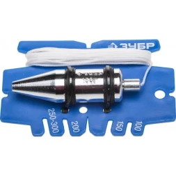 Отвес ЗУБР "ЭКСПЕРТ" строительный со шнуром и безопасным наконечником, 150 г 06347-15_z01