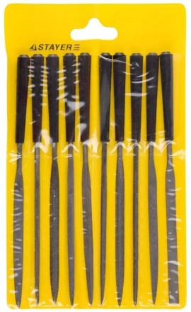 Набор STAYER "MASTER" Надфили с пластмассовой ручкой, 100мм, 10шт 16011-H10_z01 купить в Ханты-Мансийске