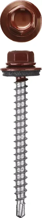 Саморезы СКМ кровельные, RAL 3005 темно-красный, 19 x 5.5 мм, 2 500 шт, для металлических конструкций, STAYER 30300-55-019-3005 купить в Ханты-Мансийске
