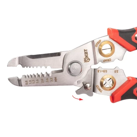 Многофункциональный стриппер КВТ WSS-02 для снятия изоляции с проводов 0.5–6.0 мм (102399) купить в Ханты-Мансийске