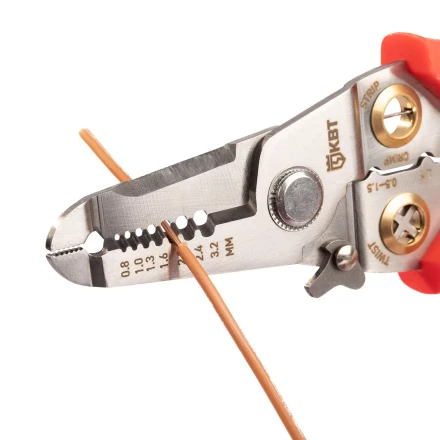 Многофункциональный стриппер КВТ WSS-02 для снятия изоляции с проводов 0.5–6.0 мм (102399) купить в Ханты-Мансийске