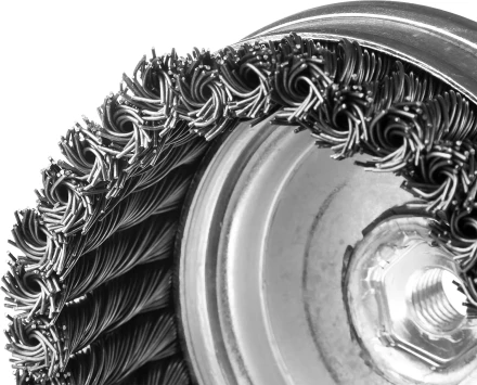 ЗУБР &quot;ПРОФЕССИОНАЛ&quot;. Щетка чашечная для УШМ, плетеные пучки стальной проволоки 0,5мм, 120ммхМ14 35275-120_z02 купить в Ханты-Мансийске