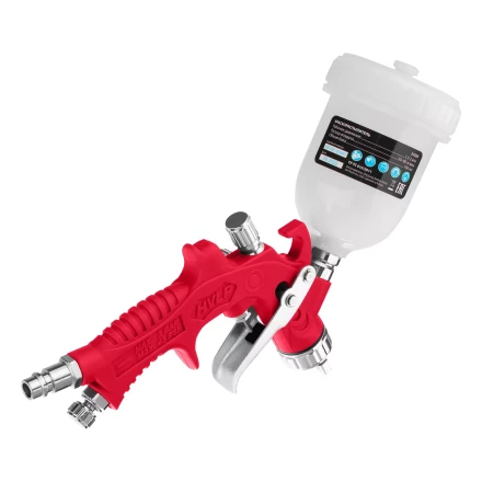 Краскораспылитель HVLP пневмат. с верхним бачком V= 0,1 л, сопло диаметром 0.8 мм// Matrix 57325 купить в Ханты-Мансийске