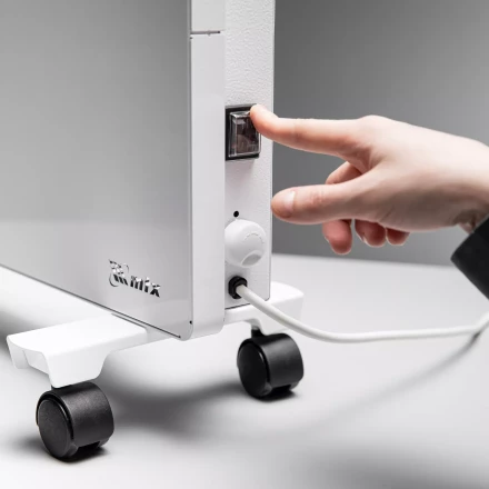 Конвектор электрический КМ-2000.2, 230 В, 2000 Вт, X-образный нагреватель, колеса, термостат // MTX 98126 купить в Ханты-Мансийске