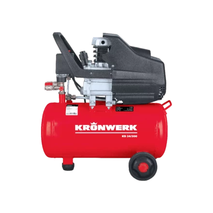 Компрессор воздушный Kronwerk KD 24/200, 1,5 кВт, 198 л/мин, 24 л, 58041 купить в Ханты-Мансийске