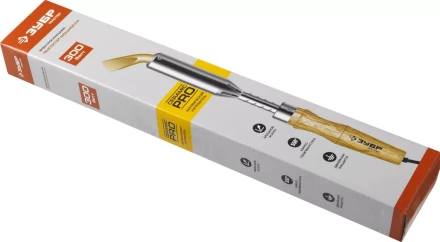 Паяльник, ЗУБР &quot;МАСТЕР&quot; 55303-300, с выключателем, деревянной рукояткой и долговечным жалом, 300Вт, клин 55303-300 купить в Ханты-Мансийске