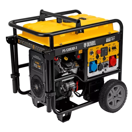 Генератор бензиновый Denzel PS-120EAD-3, 12 кВт,230/400 В, 40л, разъём ATS,перекл.режима,эл.старт купить в Ханты-Мансийске
