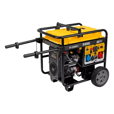Генератор бензиновый Denzel PS-120EAD-3, 12 кВт,230/400 В, 40л, разъём ATS,перекл.режима,эл.старт купить в Ханты-Мансийске