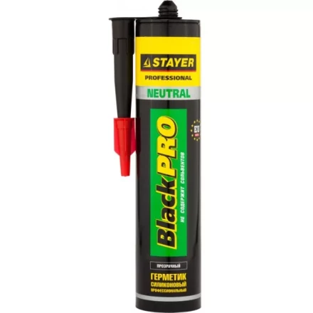 Герметик STAYER "MASTER" нейтральный силиконовый, прозрачный, 260мл 41217-2_z01 купить в Ханты-Мансийске