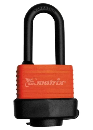 Замок навесной всепогодный 50 мм удлиненная дужка MATRIX 91826 купить в Ханты-Мансийске